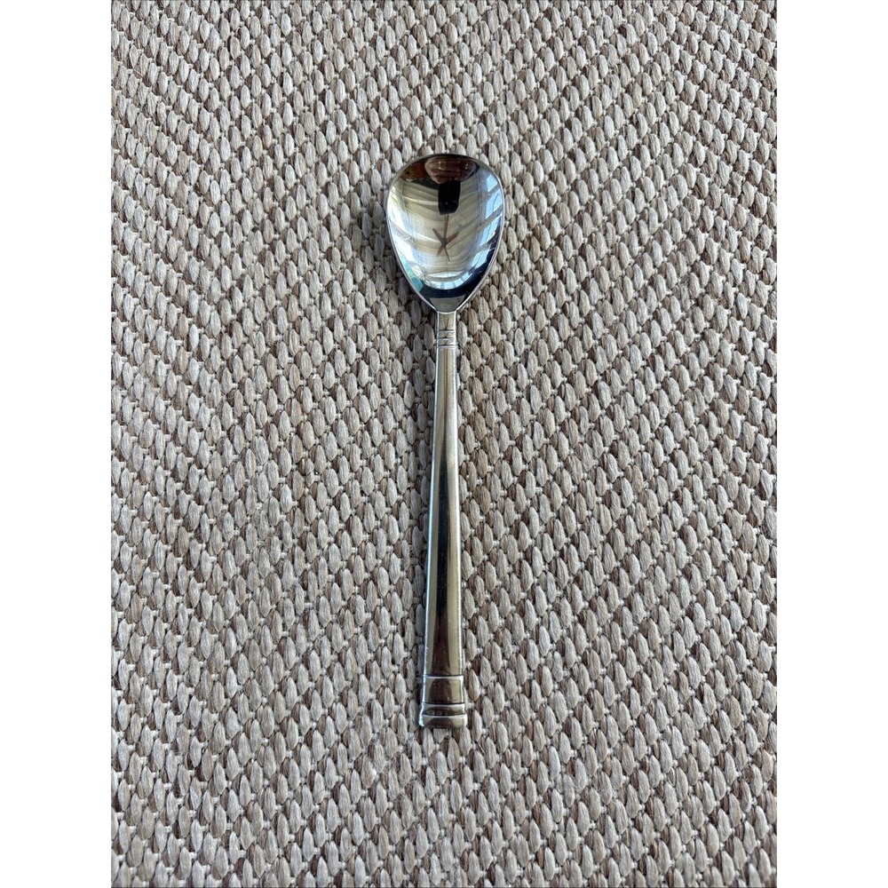 Oneida SUNNYBROOK Sugar Spoon 6" Bands Tip Stainless Steel Flatware
